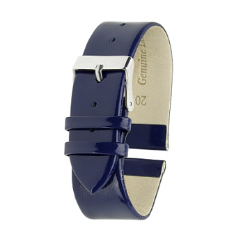 Ремень кожаный РК-20-05-01 син.Лак