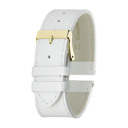 Ремень кожаный РК-20-02-02 М бел.