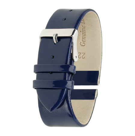 Ремень кожаный РК-22-03-01 син.Лак