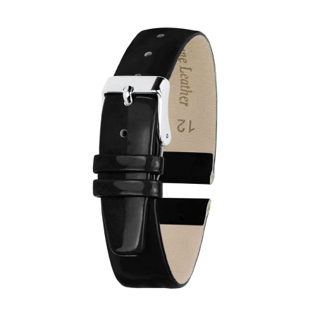 Ремень кожаный РКЖ-12-03-01 черн.Лак