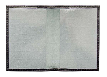 Обложка для паспорта ОП-1 черный Kroko